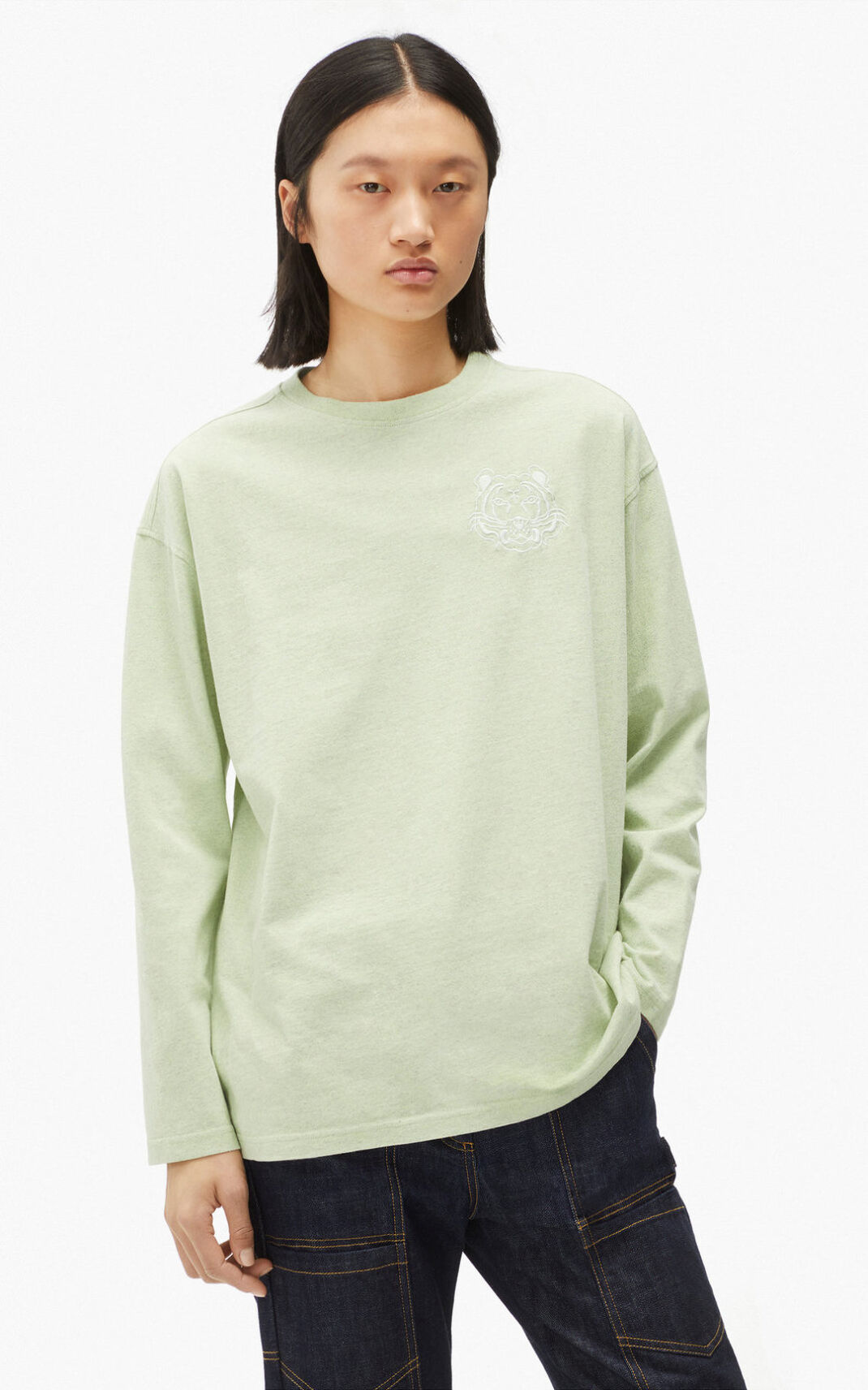 T Shirt Kenzo RE/T shirt Femme Vert | ZNEA-36987